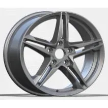 Audi bicolor diamond-cut velgen 01044 — 17–18 inch lichtmetalen velg in bicolor