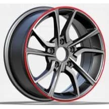Honda bicolor diamond-cut velgen 09006M1199 — 16 inch lichtmetalen velg in bicolor