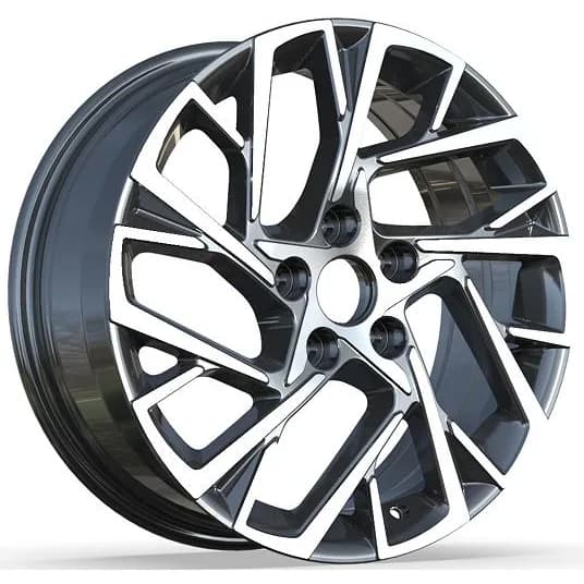 Hyundai bicolor diamond-cut velgen 08024 — 17 inch lichtmetalen velg in bicolor