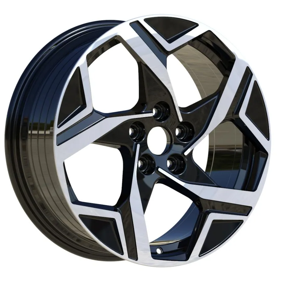 KIA bicolor diamond-cut velgen 18016 — 17–18 inch lichtmetalen velg in bicolor