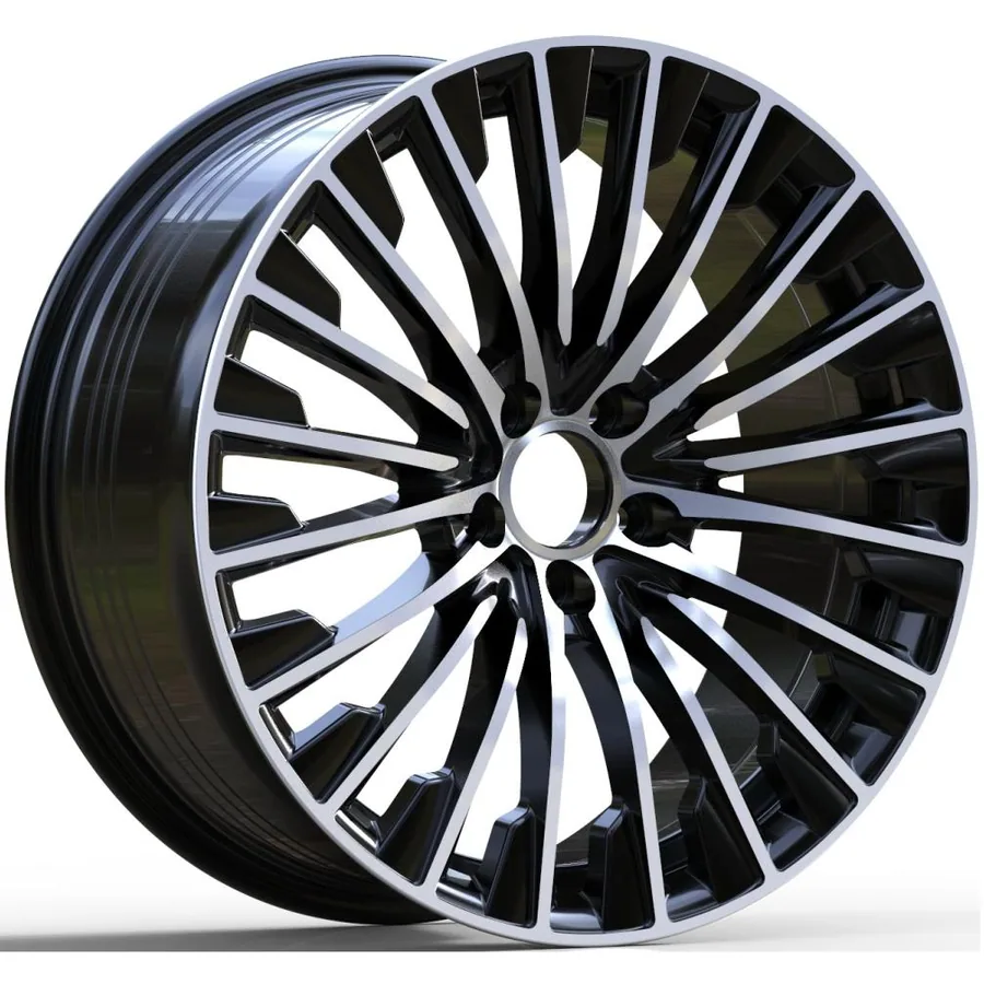 Mercedes-Benz bicolor diamond-cut velgen 02066 — 19–20 inch lichtmetalen velg in bicolor