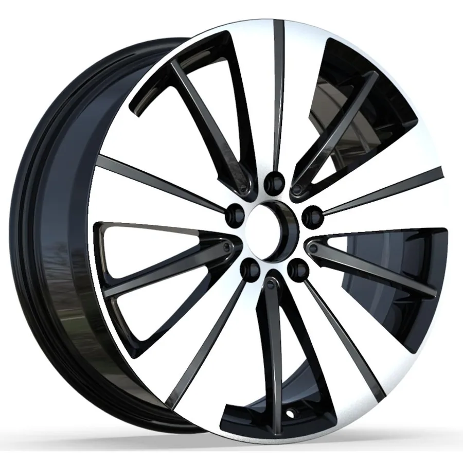 Mercedes-Benz bicolor diamond-cut velgen 02081 — 18 inch lichtmetalen velg in bicolor