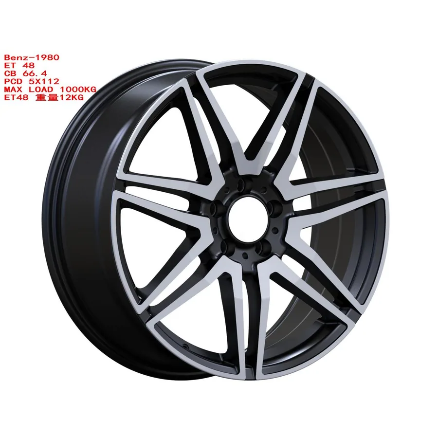 Mercedes-Benz bicolor diamond-cut velgen 02705 — 17–19 inch lichtmetalen velg in bicolor