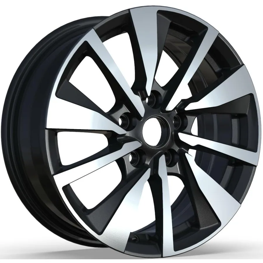 Nissan bicolor diamond-cut velgen 07004 — 16 inch lichtmetalen velg in bicolor