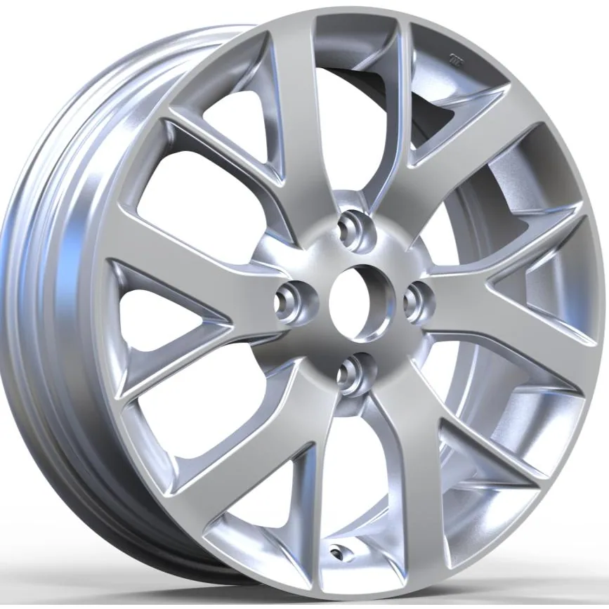 Nissan zilveren velgen 07027 — 15 inch lichtmetalen velg in zilver