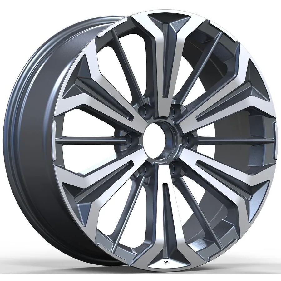 Nissan bicolor diamond-cut velgen 07236 — 20 inch lichtmetalen velg in bicolor