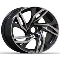 Peugeot bicolor diamond-cut velgen 10003 — 16 inch lichtmetalen velg in bicolor