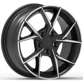 Peugeot bicolor diamond-cut velgen 10010 — 15–17 inch lichtmetalen velg in bicolor