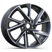 Skoda bicolor diamond-cut velgen 14001M1173 — 16–19 inch lichtmetalen velg in bicolor