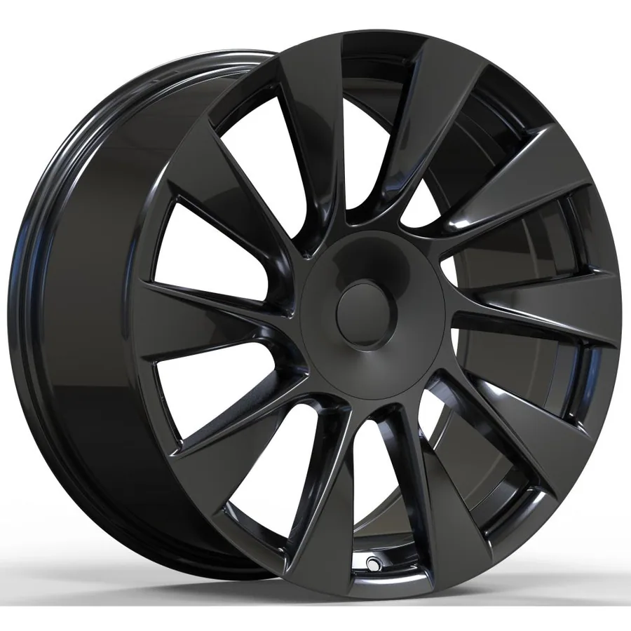 Tesla zwarte velgen 15003 — 19–21 inch lichtmetalen velg in zwart