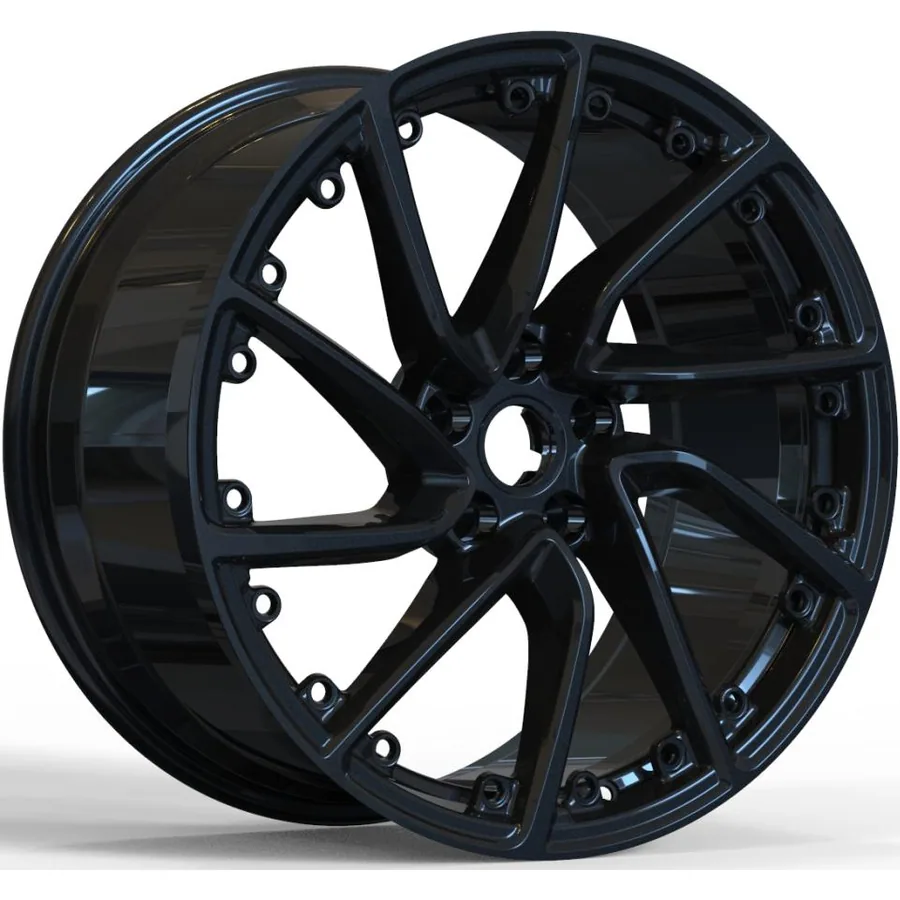 Tesla zwarte velgen 15014 — 19 inch lichtmetalen velg in zwart